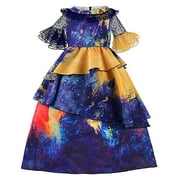 Isabella Costume Dress for Girls Halloween Tulle Sleeve Princess Birthday Skirt